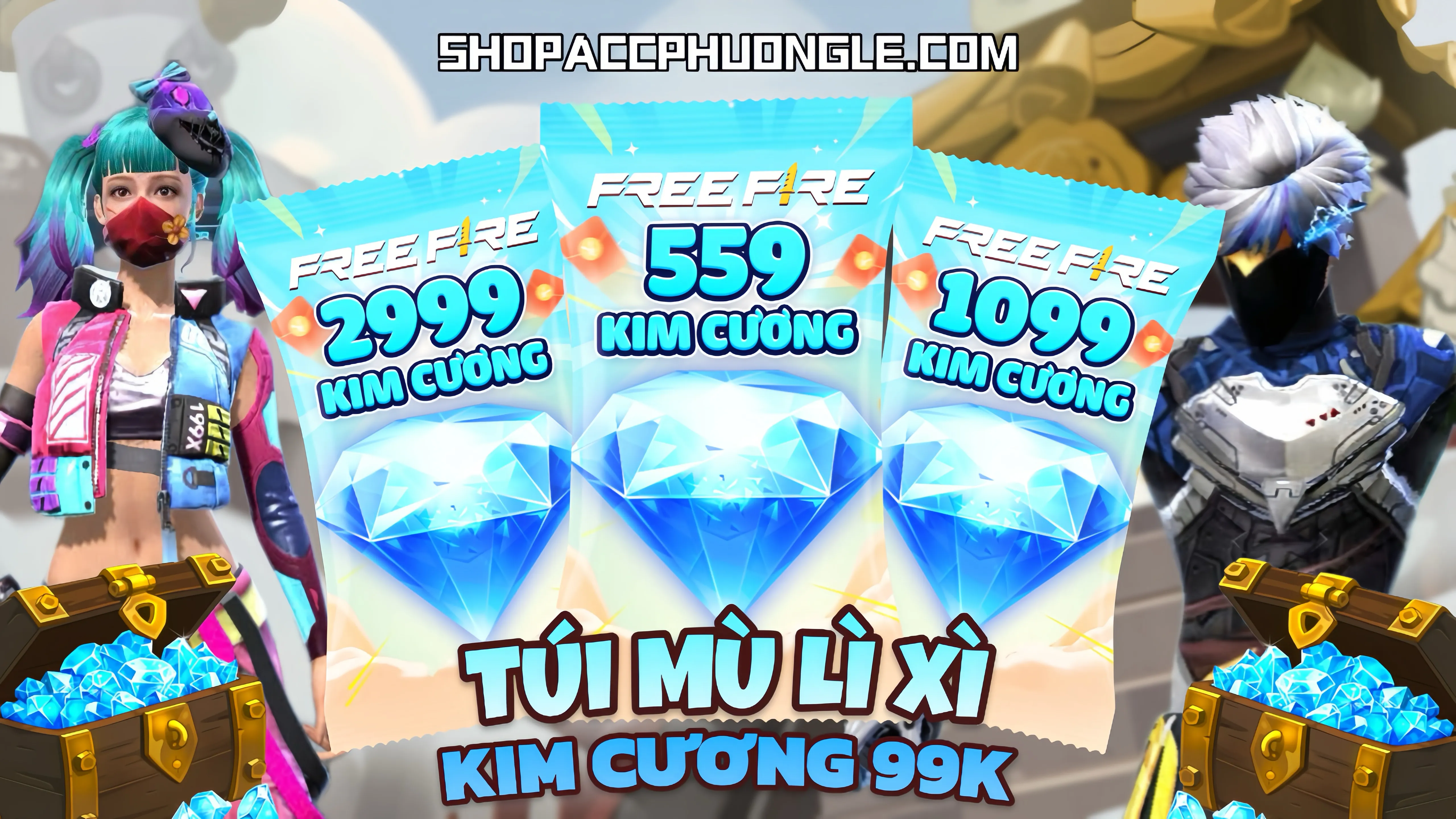 TÚI MÙ LÌ XÌ KC 99K